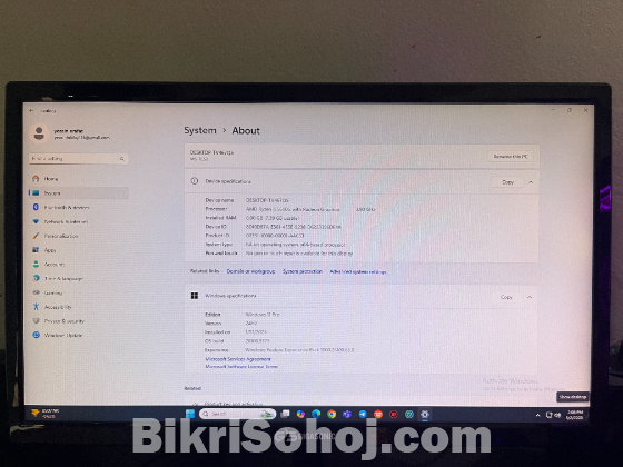 AMD Ryzen custom pc with table sell
